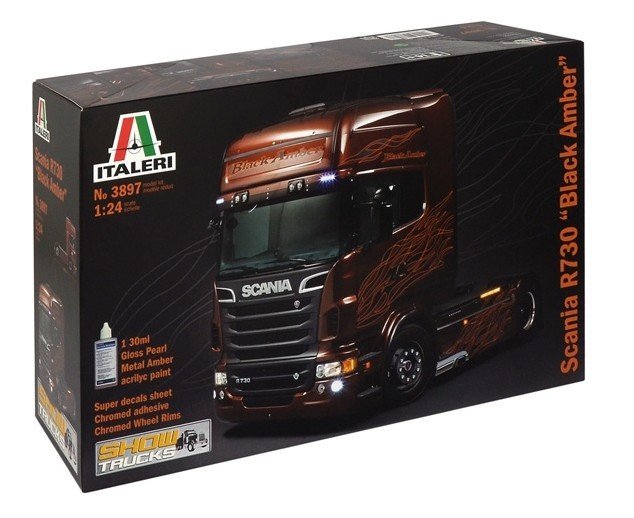 3897 Italeri - 1/24 Show Truck Scania R730 Black Amber