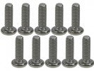 3RACING M2.6 x 8 Titanium Button Head Hex Socket - Machine ( 10 Pcs ) - TS-BSM2608M