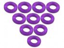 3RACING Aluminium M3 Flat Washer 1.0mm (10 Pcs) - Purple - 3RAC-WF310/PU