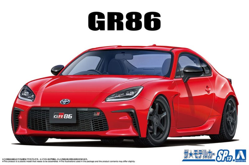 Aoshima 06421 - 1/24 Toyota ZN8 GR86 \'21 Custom Wheel The Model Car #SP13