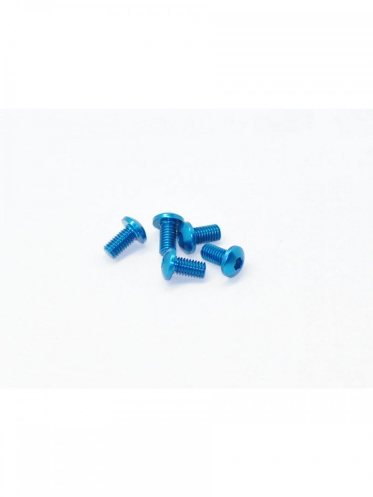 Arrowmax AM-14RH3006-B Aluminium Screw Allen Roundhead M3x6 Blue (7075) (5)