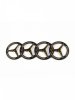 Arrowmax AM-171007 Aluminium Set-Up Wheel For Rubber Tires Black Golden (4)