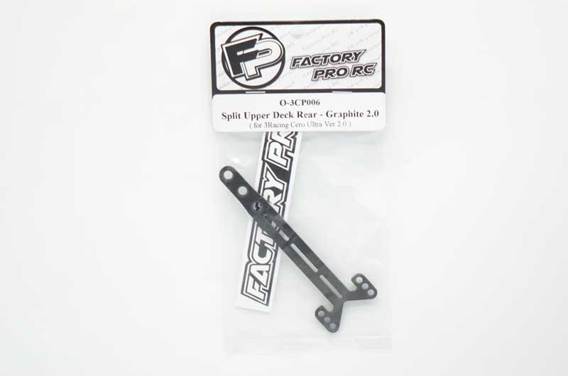 Factory Pro FP-O-3CP006 Split Upper Deck Rear - Graphite 2.0 (for 3racing Cero Ultra 2.0)