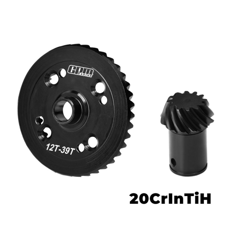 ARRMA KRATON 8S BLX MONSTER 20crintih Steel Front / Rear Main Differential Gear set 39/12T Spiral - GPM MAKX1239TS