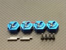 Tamiya TT01 Alloy Wheel Hex Drive Adaptor With Pins & Screws - GPM TT010