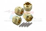 TRAXXAS TRX4M FORD BRONCO 97074-1 Brass 7mm Wheel Hex Hub Extenders (+1.5mm) - GPM TRX4M010X/7