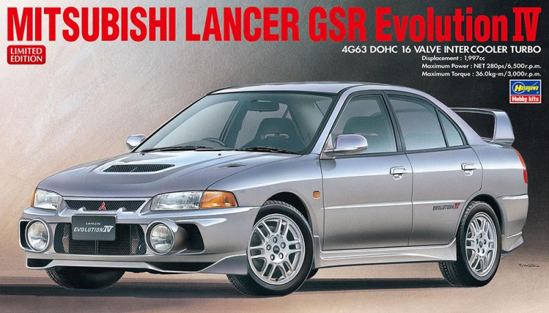 Hasegawa 20726 - 1/24 Mitusbishi Lancer GSR Evolution IV