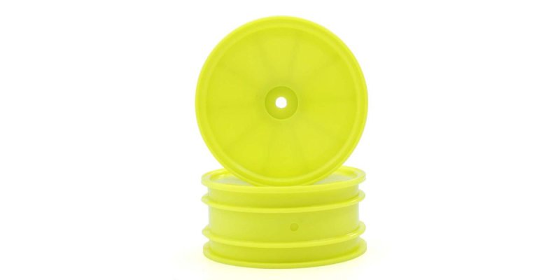 Kyosho OTH247Y - 2.2 Dish Wheel(Front/Yellow/2pcs)