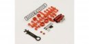 Kyosho SC223RB - Rear Shock Set (Red/Tomahawk)