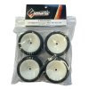 S-M24J0M0W 1/10 High-Performance Mini Slick Tire Set 24-J Dish Wheel White (4 pcs/set)