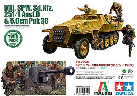 Tamiya 89716 - 1/35 Sd.Kfz.251/1 & Pak 38