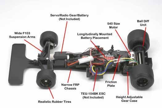 タミヤ ロータス タイプ79 F104W シャーシ 検索用 F103 F1 - ホビー