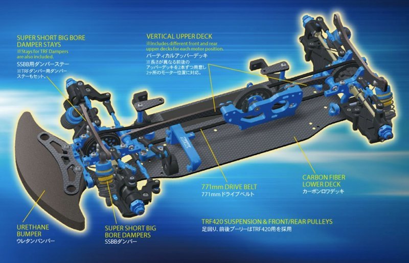 42364 Tamiya 1/10 TA07 MSX Chassis Kit