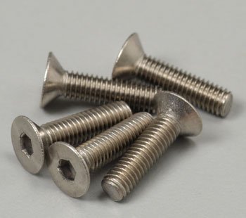 Tamiya 53536 - 3x12mm Titanium Countersunk Hex Head Screw OP-536