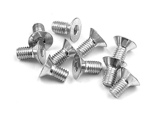 XRAY 904306 Hex Screw SFH M3x6 - Silver (10)