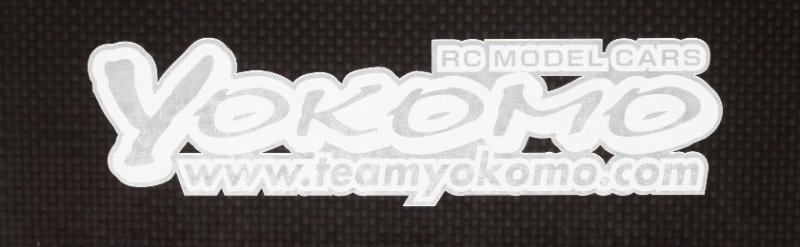 Yokomo ZC-D14WSA Yokomo Logo Decal, Wht / Slv