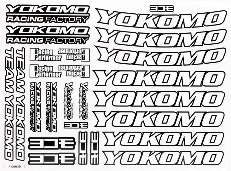 Yokomo ZC-OFFD Decal sheet for Off-road car