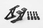 Yokomo D-057LA Aluminum Wing Stay (Low) Black for Drift