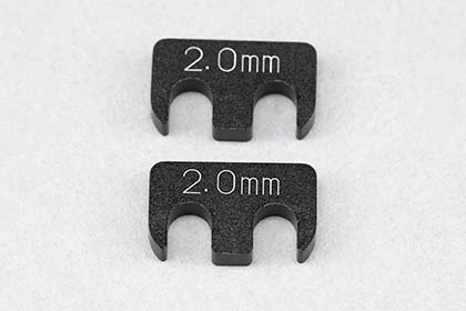 Yokomo Y2-008RA7A Aluminum adjust shim (2.0mm/2pcs) for YD-2/YD-4