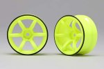 Yokomo RP-6313Y6A Racing Performer High traction wheel (off-set 6mm/Yellow) for Drift