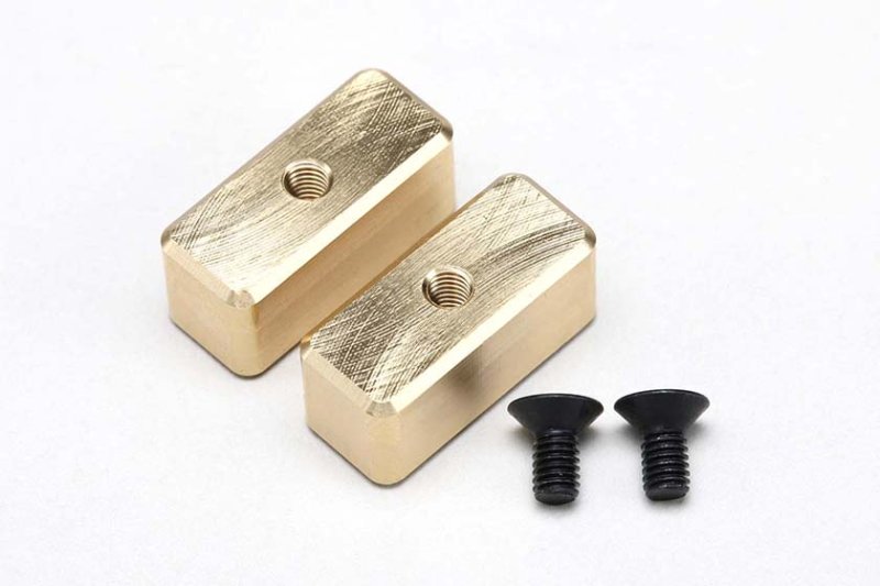 Yokomo MS-BWF10 Brass front weight for MS1.0 (10g x 2)